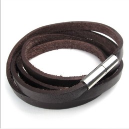 Pulseira De Couro De Titânio Com Design Hábil, Cores Delicadas E Qualidade Confiável