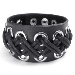 Pulseira De Couro De Titânio De Fabricação Habilidosa, Cores Delicadas E Qualidade Confiável