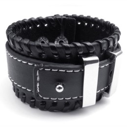 Pulseira De Couro De Titânio De Excelente Qualidade Com Design Hábil E Cores Delicadas