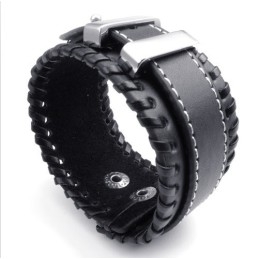 Pulseira De Couro De Titânio De Excelente Qualidade Com Design Hábil E Cores Delicadas