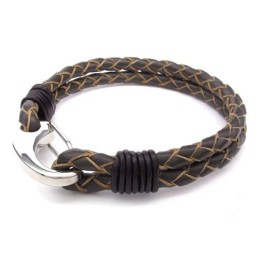 Pulseira De Couro De Titânio De Excelente Qualidade Com Design Hábil E Cores Delicadas