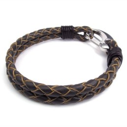 Pulseira De Couro De Titânio De Excelente Qualidade Com Design Hábil E Cores Delicadas