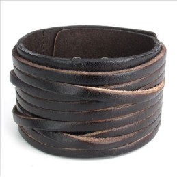Pulseira De Couro De Titânio De Fabricação Habilidosa, Cores Delicadas E Qualidade Confiável