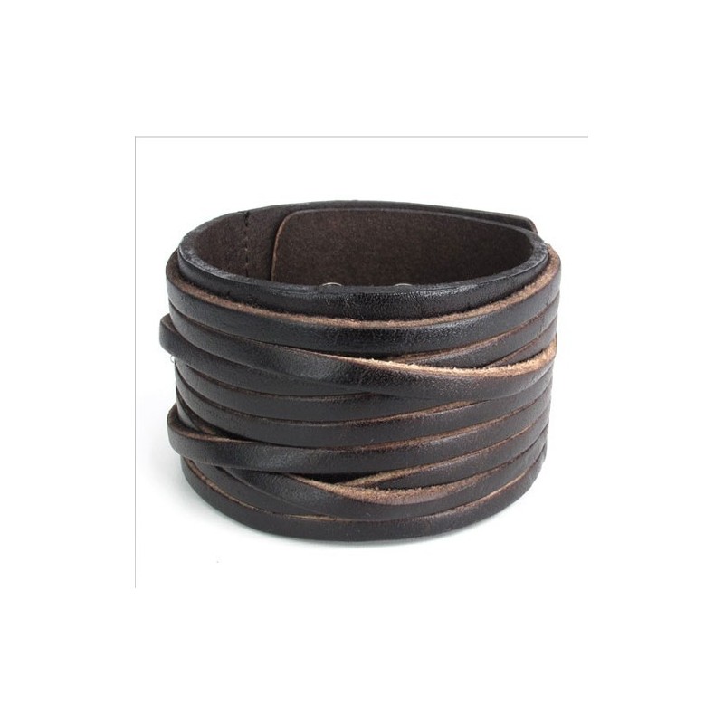 Pulseira De Couro De Titânio De Fabricação Habilidosa, Cores Delicadas E Qualidade Confiável