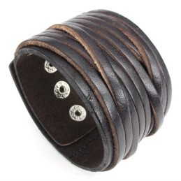 Pulseira De Couro De Titânio De Fabricação Habilidosa, Cores Delicadas E Qualidade Confiável