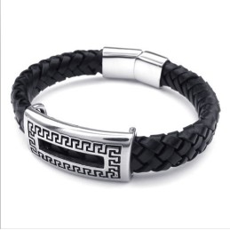 Pulseira De Couro De Titânio Com Design Hábil, Cores Delicadas E Qualidade Confiável