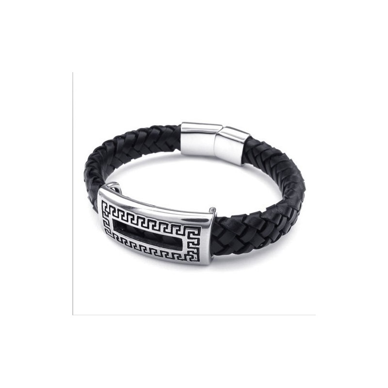 Pulseira De Couro De Titânio Com Design Hábil, Cores Delicadas E Qualidade Confiável