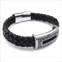 Pulseira De Couro De Titânio Com Design Hábil, Cores Delicadas E Qualidade Confiável