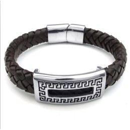 Pulseira De Couro De Titânio Com Design Hábil, Cores Delicadas E Qualidade Confiável