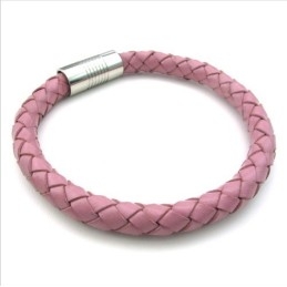 Pulseira De Couro De Titânio De Excelente Qualidade Com Design Hábil E Cores Delicadas