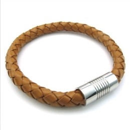 Pulseira De Couro De Titânio De Excelente Qualidade Com Design Hábil E Cores Delicadas