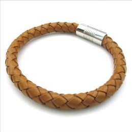 Pulseira De Couro De Titânio De Excelente Qualidade Com Design Hábil E Cores Delicadas