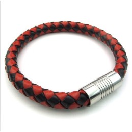 Pulseira De Couro De Titânio De Excelente Qualidade Com Design Hábil E Cores Delicadas