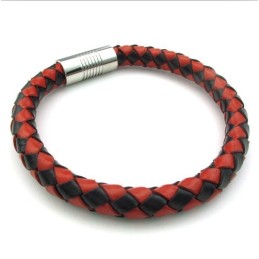 Pulseira De Couro De Titânio De Excelente Qualidade Com Design Hábil E Cores Delicadas