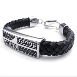 Pulseira De Couro De Titânio De Qualidade Superior Com Cores Delicadas E Design Hábil