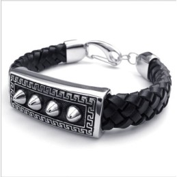 Pulseira De Couro De Titânio Com Design Hábil, Cores Delicadas E Qualidade Confiável