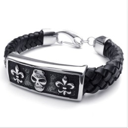 Design Atraente, Cores Delicadas, Pulseira De Couro De Titânio De Excelente Qualidade