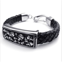 Pulseira De Couro De Titânio Com Design Hábil, Cores Delicadas E Qualidade Confiável