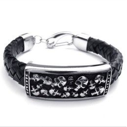 Pulseira De Couro De Titânio Com Design Hábil, Cores Delicadas E Qualidade Confiável
