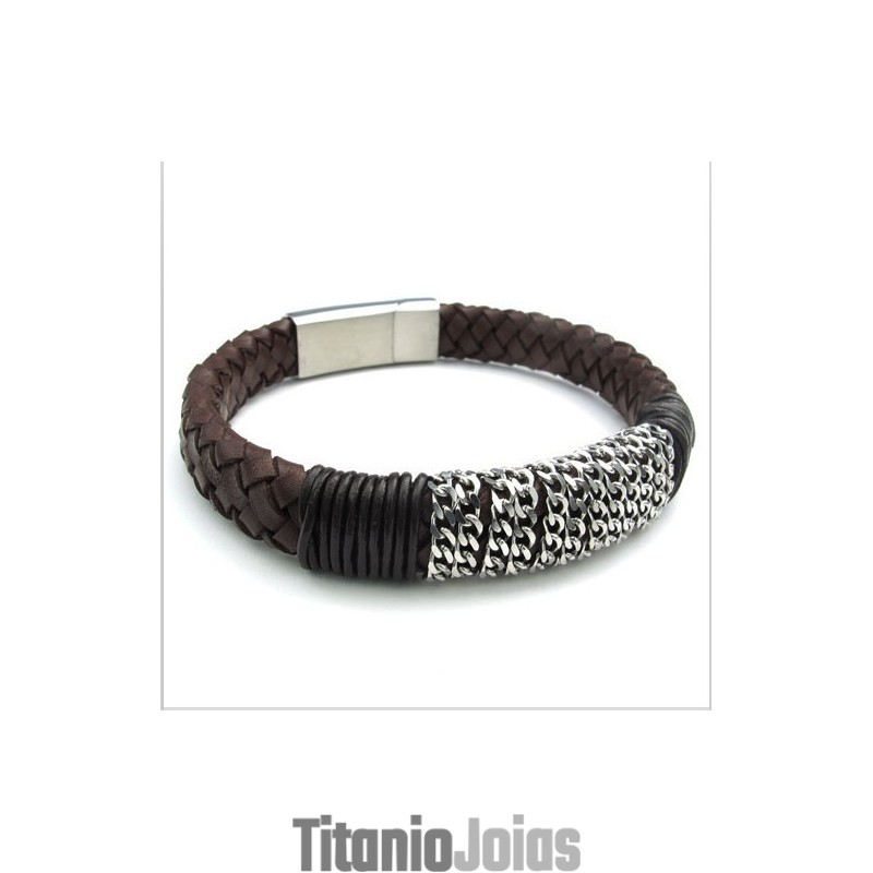 Pulseira De Couro De Titânio Com Design Hábil, Cores Delicadas E Qualidade Confiável Pulseira De Couro De Titânio Com Design Hábil, Cores Delicadas E Qualidade Confiável