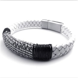 Pulseira De Couro De Titânio Com Design Moderno, Cores Delicadas E Qualidade Confiável