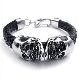 Pulseira De Couro De Titânio Com Design Moderno, Cores Delicadas E Qualidade Confiável