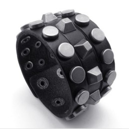 Pulseira De Couro De Titânio Com Design Moderno E Cores Delicadas De Excelente Qualidade