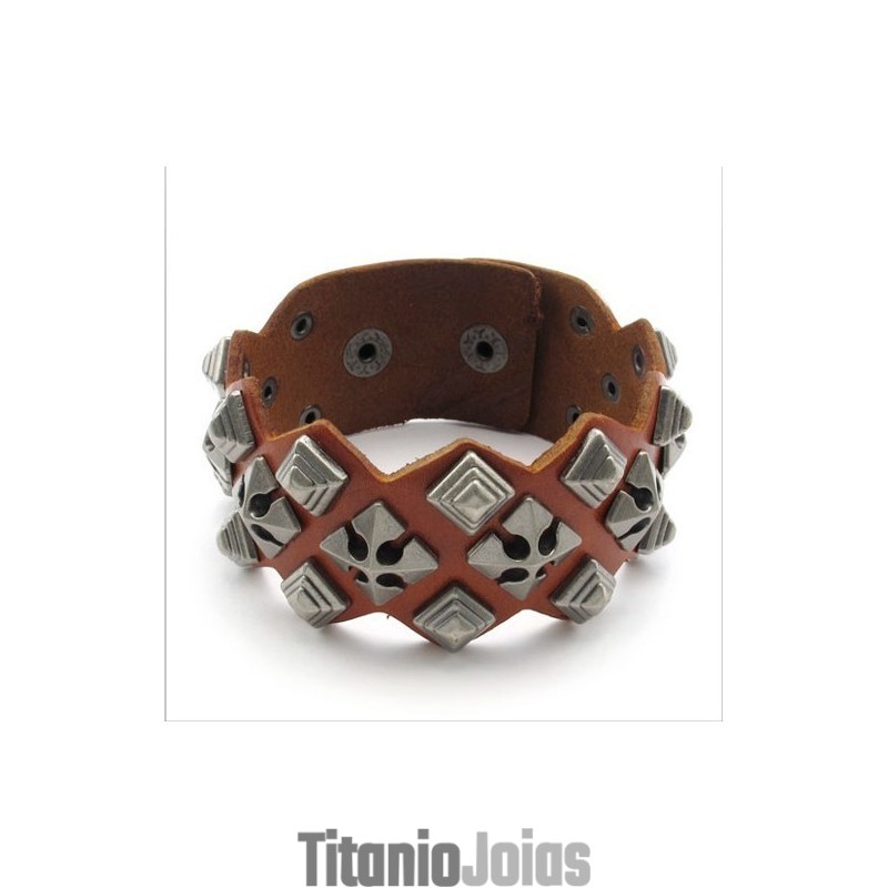 Pulseira De Couro De Titânio Com Design Moderno E Cores Delicadas De Excelente Qualidade Pulseira De Couro De Titânio Com Design Moderno E Cores Delicadas De Excelente Qualidade