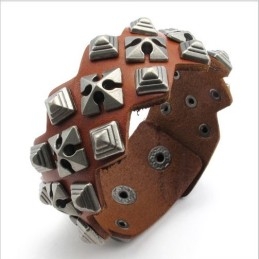 Pulseira De Couro De Titânio Com Design Moderno E Cores Delicadas De Excelente Qualidade