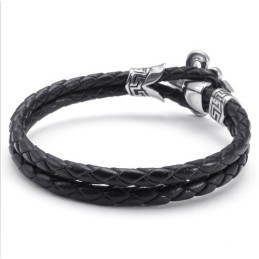 Pulseira De Couro De Titânio De Excelente Qualidade Com Design Hábil E Cores Delicadas