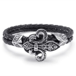 Pulseira De Couro De Titânio De Excelente Qualidade Com Design Hábil E Cores Delicadas