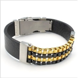 Design Atraente, Lindas Cores, Pulseira De Couro De Titânio De Excelente Qualidade
