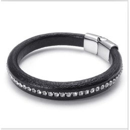 Pulseira De Couro De Titânio De Qualidade Estável E Cores Delicadas Com Design Hábil
