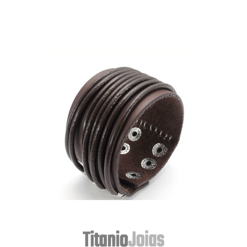 Pulseira De Couro De Titânio De Fabricação Habilidosa, Cores Delicadas E Qualidade Confiável