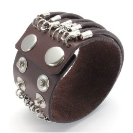 Pulseira De Couro De Titânio De Fabricação Habilidosa, Cores Delicadas E Qualidade Confiável