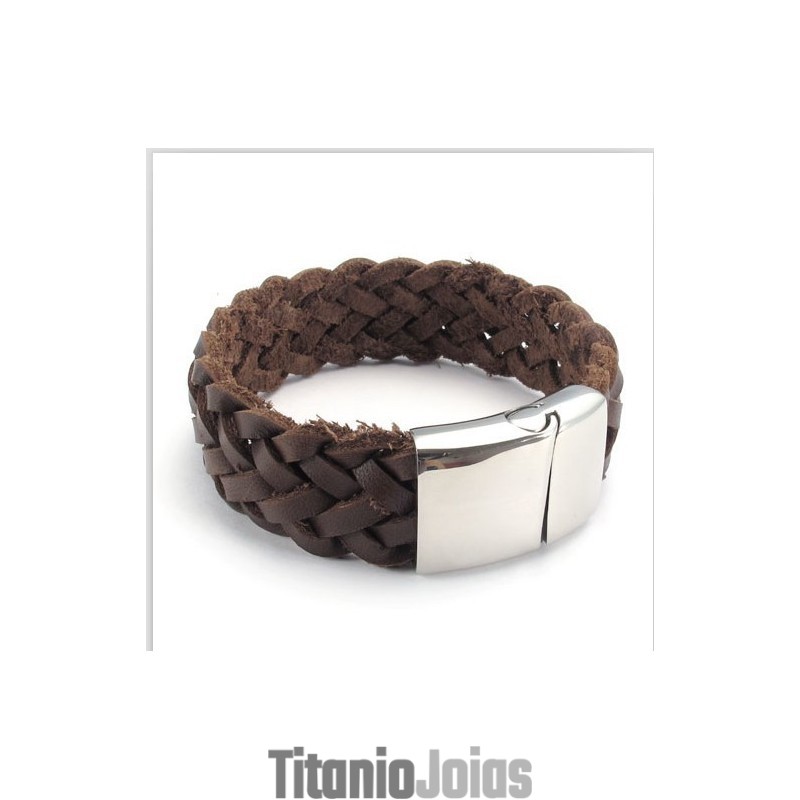 Pulseira De Couro De Titânio De Qualidade Estável E Cores Delicadas Com Design Hábil
