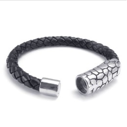 Pulseira De Couro De Titânio Com Design Moderno, Cores Delicadas E Qualidade Confiável