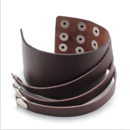 Pulseira De Couro De Titânio De Fabricação Habilidosa, Cores Delicadas E Qualidade Confiável