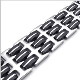 Pulseira De Titânio Com Formato Elegante E Cores Delicadas De Excelente Qualidade