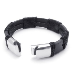Pulseira De Couro De Titânio Com Design Hábil, Cores Delicadas E Qualidade Confiável