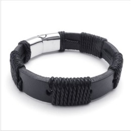 Pulseira De Couro De Titânio Com Design Hábil, Cores Delicadas E Qualidade Confiável