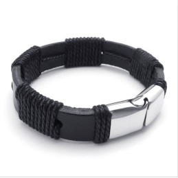 Pulseira De Couro De Titânio Com Design Hábil, Cores Delicadas E Qualidade Confiável