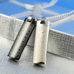Colar Com Pingente De Titânio Com Texto Bíblico Para Amantes De Corações