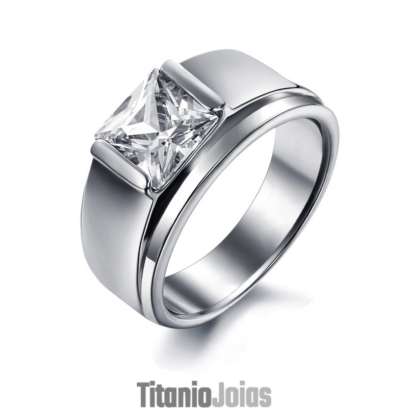 Para Desfrutar De Alta Reputação Em Casa E No Exterior Anel Feminino De Titânio Com Strass Para Desfrutar De Alta Reputação Em Casa E No Exterior Anel Feminino De Titânio Com Strass