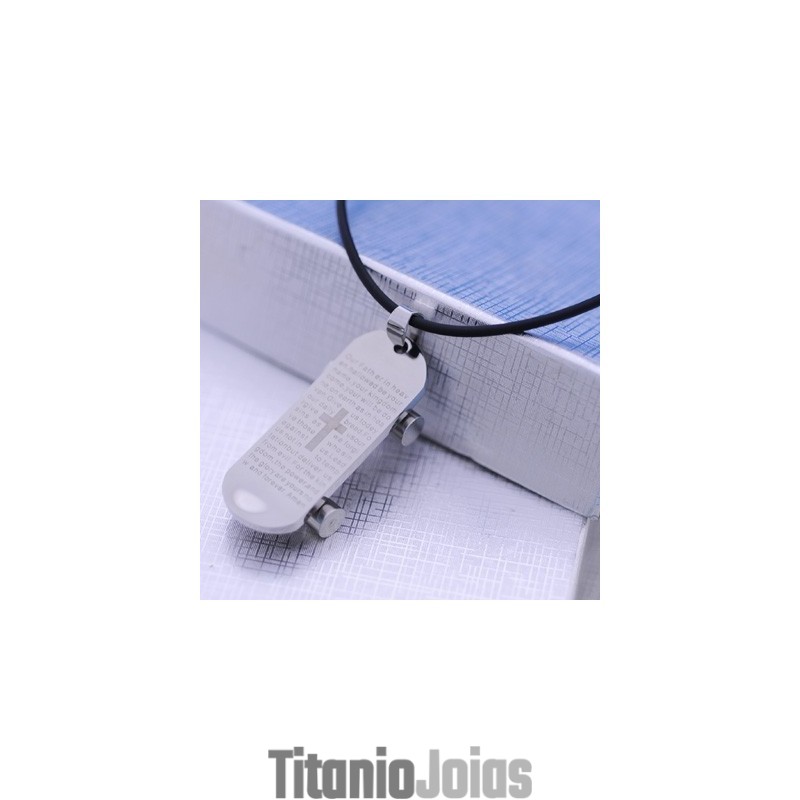 Colar Com Pingente De Titânio Da Bíblia Para Snowboard, Presente Da Moda Colar Com Pingente De Titânio Da Bíblia Para Snowboard, Presente Da Moda