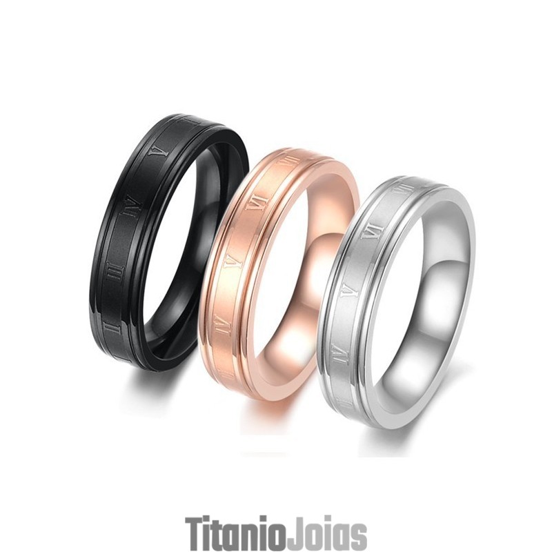 Anel De Titânio Preto Feminino De Qualidade Confiável Anel De Titânio Preto Feminino De Qualidade Confiável