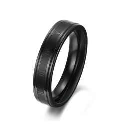 Anel De Titânio Preto Feminino De Qualidade Confiável