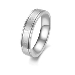 Anel De Titânio Preto Feminino De Qualidade Confiável