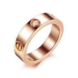 Anel De Titânio Com Diamante, Vendendo Bem Em Todo O Mundo