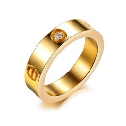 Anel De Titânio Com Diamante, Vendendo Bem Em Todo O Mundo